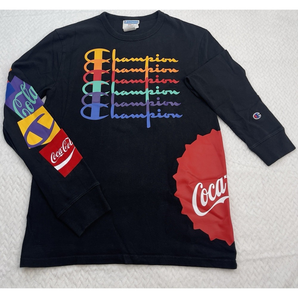 Championx Coca-Cola limited edition long-sleeve graphic t-shirt‎ in black Sz S
